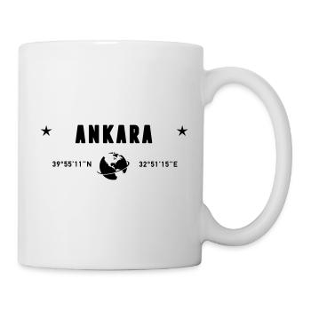 Ankara Turkey Coordinates Planet Earth - Mug - white - Right