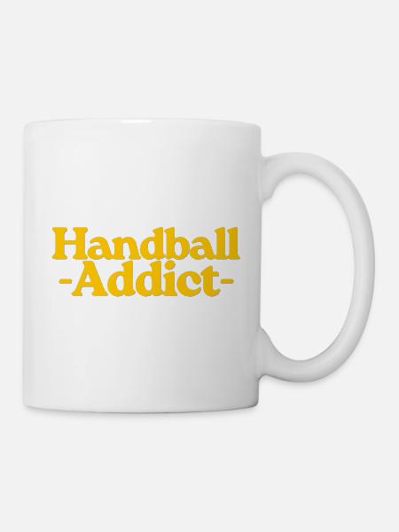 Süchtig nach Handball - Tasse - Weiß