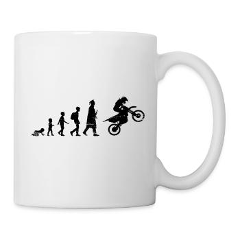 Cycle de vie du motocross - Mug blanc - blanc - Droite