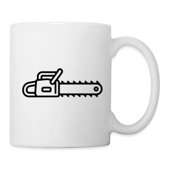 Kettensäge - Tasse - Weiß - Rechts
