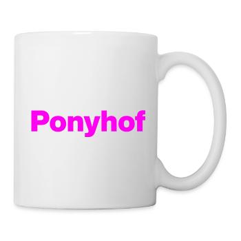Life is not a pony farm, funny saying, sarcasm - Mug - white - Right