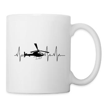 Helicopter Heartbeat Helicopter - Mug blanc - blanc - Droite