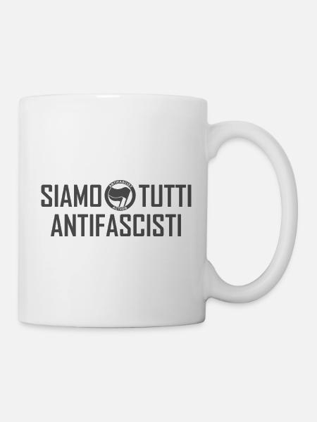 SIAMO TUTTI ANTIFASCISTI inkognito - Tasse - Weiß