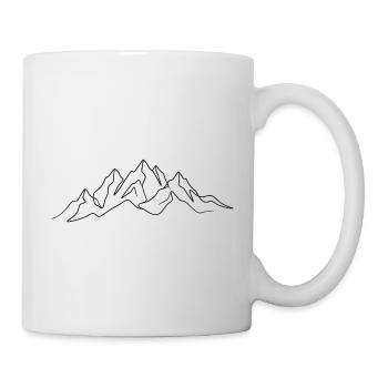Gebirge - Tasse - Weiß - Rechts