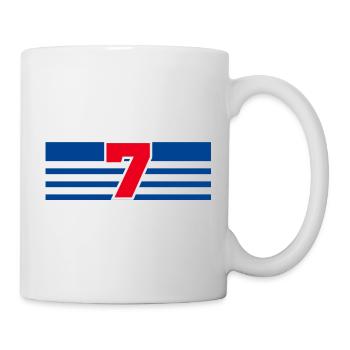 Numéro 7 France  - Mug blanc - blanc - Droite