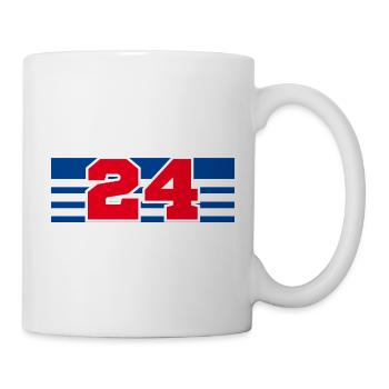 Nummer 24 Frankreich - Tasse - Weiß - Rechts