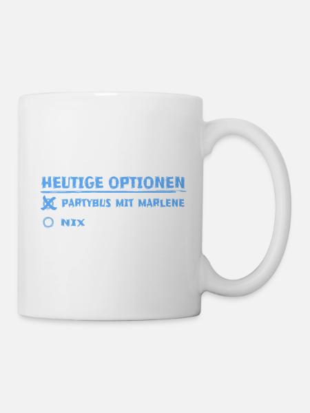 Party Marlene - Tasse - Weiß