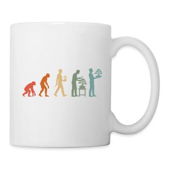 Évolution vintage de la plante japonaise de bonsaï - Mug blanc - blanc - Droite