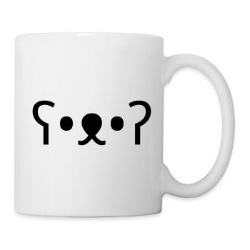 Kuma Bear ʕ•ᴥ•ʔ Cute Bear Emoticon - Mug - white - Right