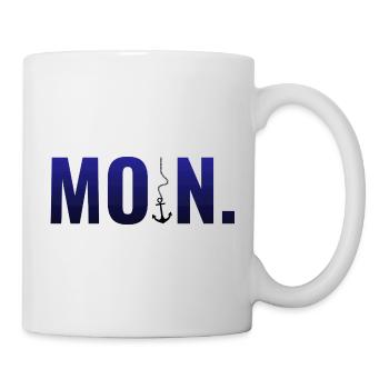 BONJOUR. avec ancre et point - Mug blanc - blanc - Droite