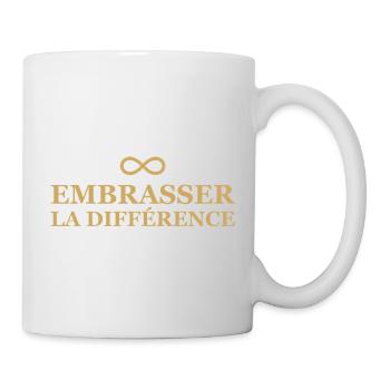 Infini Amour Embrasser la Différence - Mug blanc - blanc - Droite