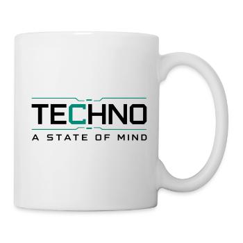 Techno - A State of Mind - Tasse - Weiß - Rechts