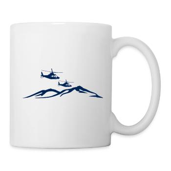 Helikopter Berg Pilot - Tasse - Weiß - Rechts