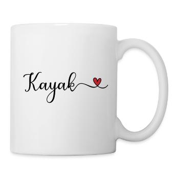 Cute Kayak Heart Design - Mug - white - Right