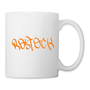 Rostock Graffiti Orange - Mug - white - Right