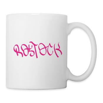 Rostock Graffiti Style T-Shirt - Mug blanc - blanc - Droite