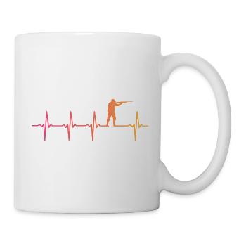 Hunting Sunset Hunter Heartbeat - Mug - white - Right