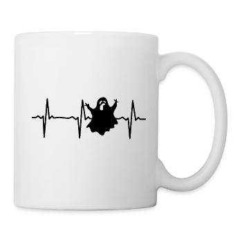 Halloween Heartbeat Ghost Halloween Ghost - Mug - white - Right