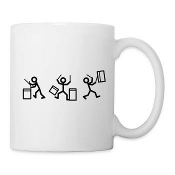 Drei Drummer - Tasse - Weiß - Rechts