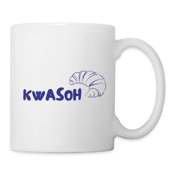 Logo du croissant KWASOH Imprimé - Mug blanc - blanc - Droite