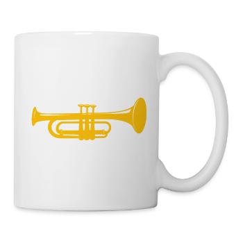 Trompette - Mug blanc - blanc - Droite