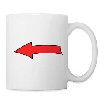 Arc à flèches - Mug blanc - blanc - Droite
