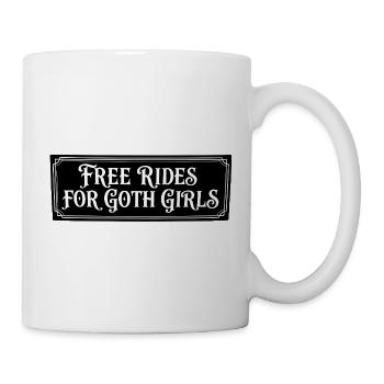 Free rides for gothic girls - Mug - white - Right