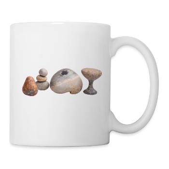 Stapelsteine Zen Muster - Tasse - Weiß - Rechts