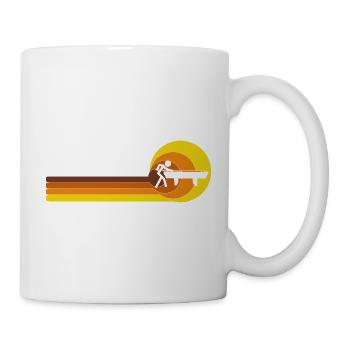  Billardtisch Billard Pool Vintage 70er 80er - Tasse - Weiß - Rechts