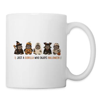 Gorilla-Halloween-Crew - Tasse - Weiß - Rechts