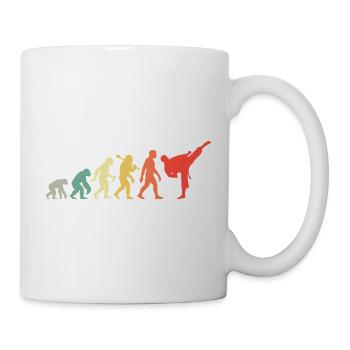 Karate Evolution für Karate und Martial Arts Fans - Tasse - Weiß - Rechts
