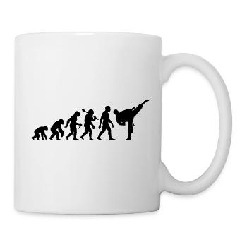 Karate Evolution für Karateschüler Martial Arts - Tasse - Weiß - Rechts