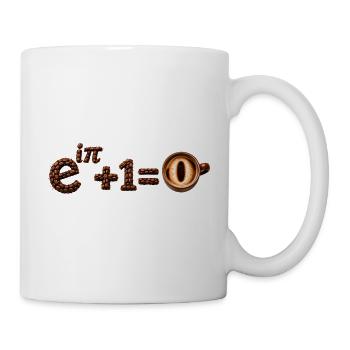 Die Identität des Euler Math Cafés - Tasse - Weiß - Rechts
