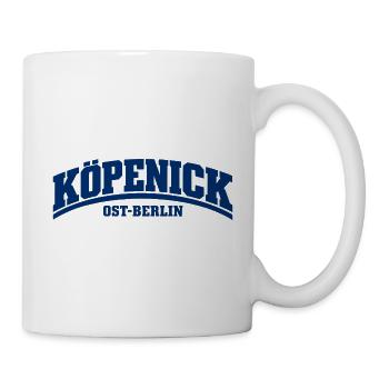 Köpenick - Ost-Berlin - Bezirk - Deutschland - Tasse - Weiß - Rechts