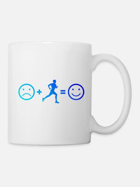 Geschenkidee für einen Running mit Running - Tasse - Weiß