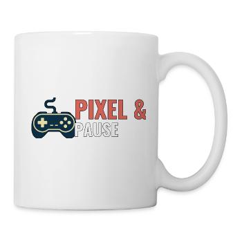 Pixel & Pause. - Tasse - Weiß - Rechts