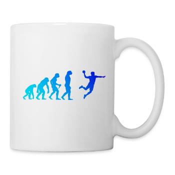 Geschenkidee für den Kreisläufer mit Handballspiel - Tasse - Weiß - Rechts