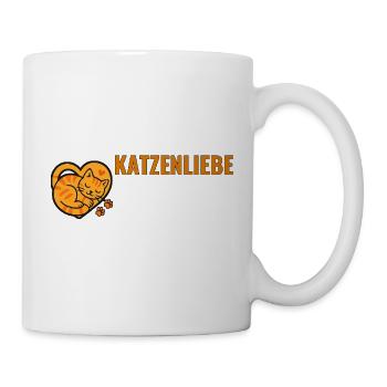 Katzenliebe für echte Katzenfans. - Tasse - Weiß - Rechts