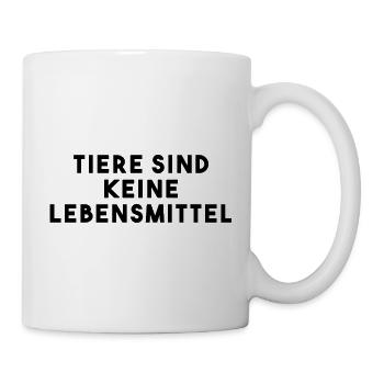 Vegan Spruch - Tasse - Weiß - Rechts