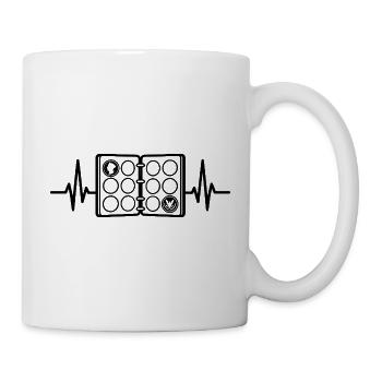  Herzschlag Münzsammeln Numismatiker Numismatik - Tasse - Weiß - Rechts