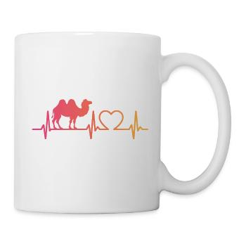 kamel herzschlag - Tasse - Weiß - Rechts