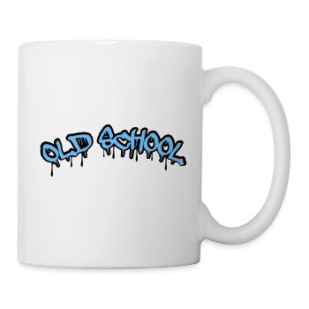 Old School Graffiti Stil - Tasse - Weiß - Rechts