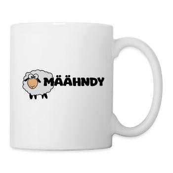 Määhndy - Mandy Namensshirt mit Schafnote - Tasse - Weiß - Rechts