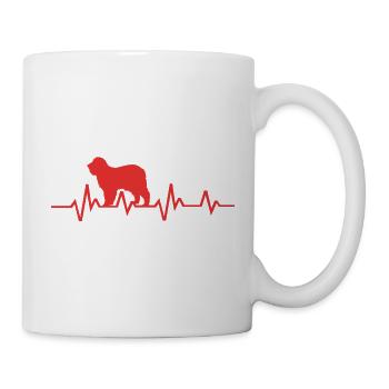 Englischer Schäferhund - Tasse - Weiß - Rechts