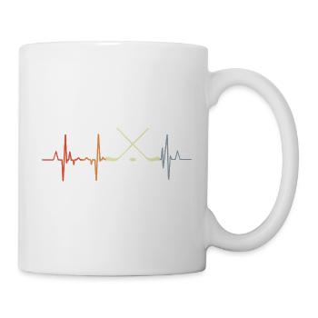 Herzlinie Eishockey - Tasse - Weiß - Rechts