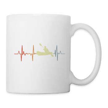 Rudern Pulsschlag Retro - Tasse - Weiß - Rechts