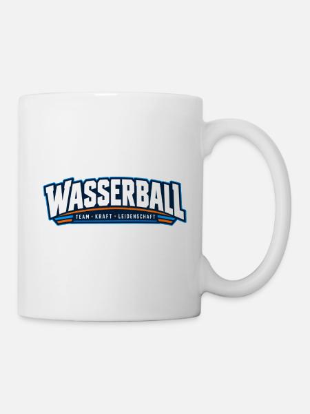 Wasserball Teamkraft Leidenschaft - Tasse - Weiß