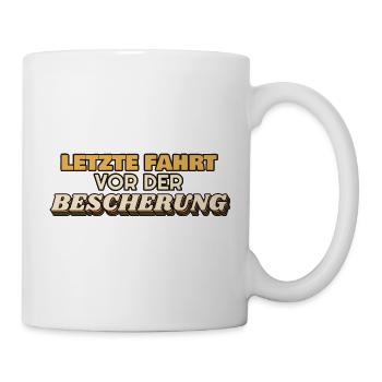 Letzte Fahrt vor der Bescherung - Busfahrer - Tasse - Weiß - Rechts