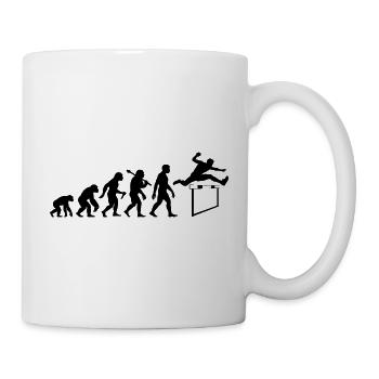 Hürdenläufer Evolution Hürdenlauf Leichtathletik - Tasse - Weiß - Rechts