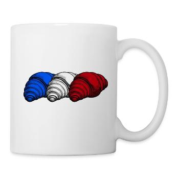 Frankreich Croissants - Tasse - Weiß - Rechts